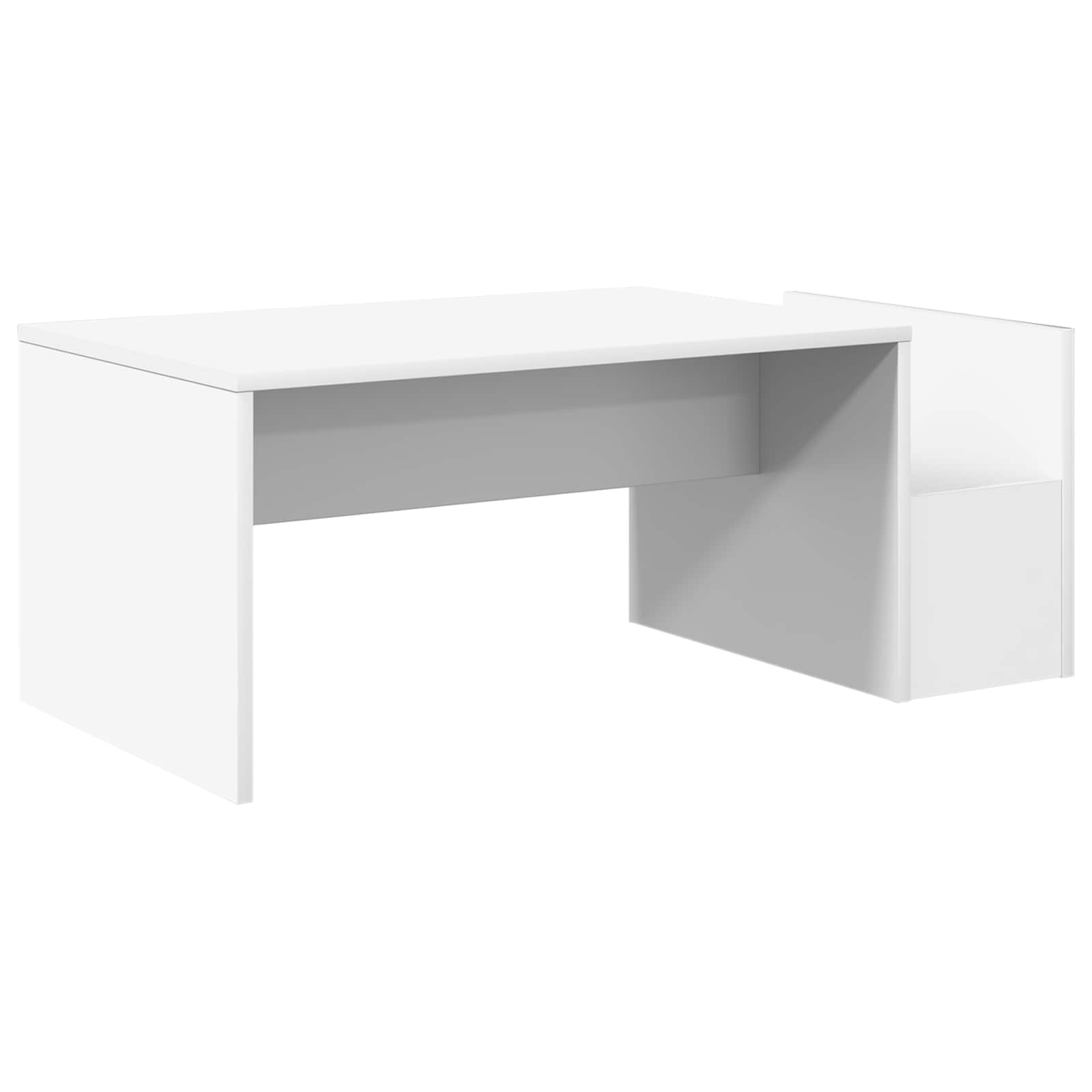 vidaXL Stolik kawowy Biały 90 x 45 x 35 cm Materiał drewnopochodny