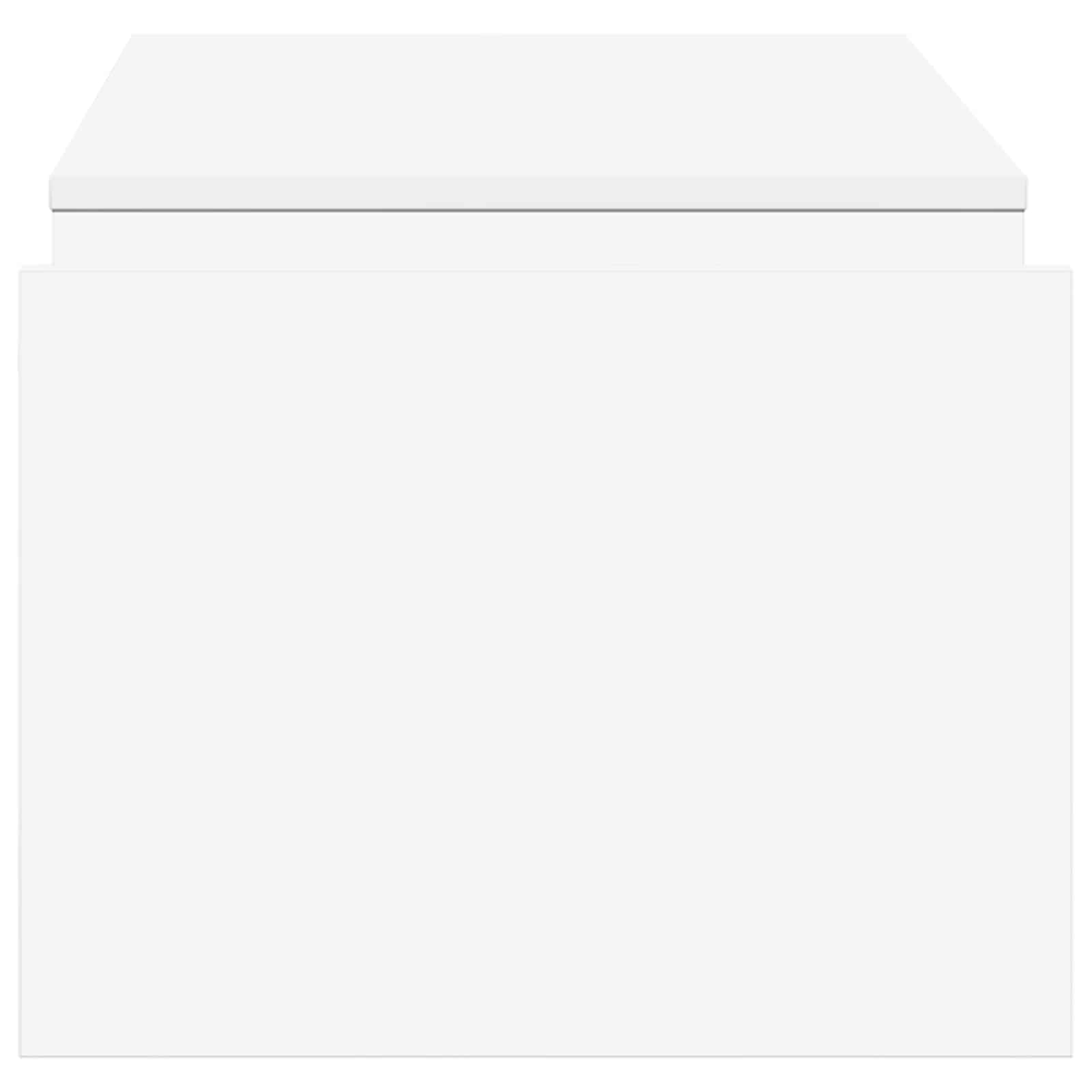 vidaXL Stolik kawowy Biały 90 x 45 x 35 cm Materiał drewnopochodny