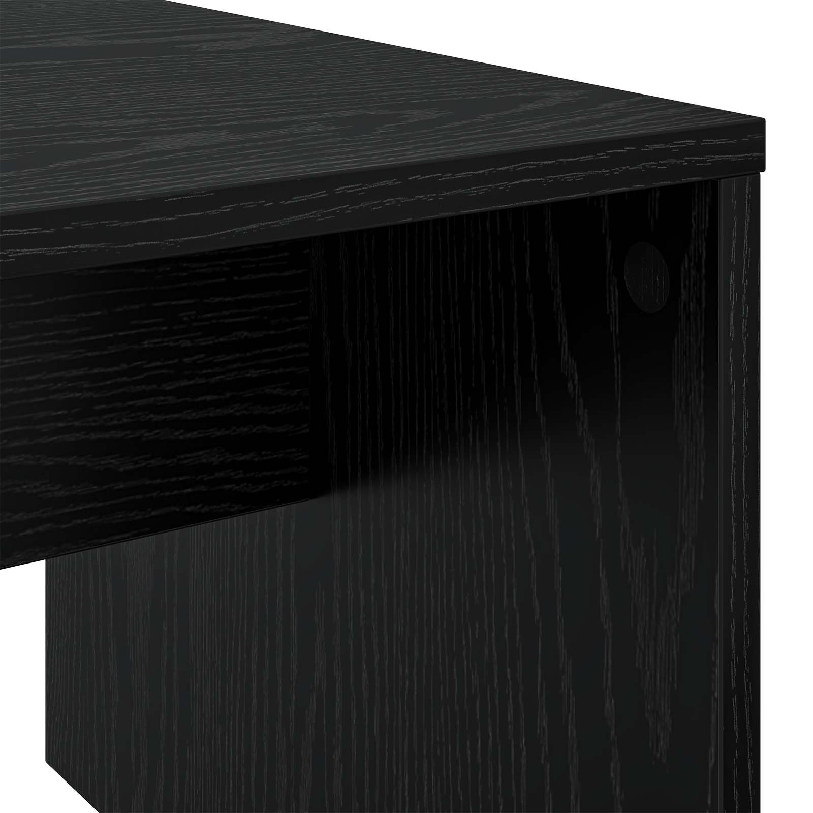 vidaXL Stolik kawowy Czarny Dąb 90 x 45 x 35 cm