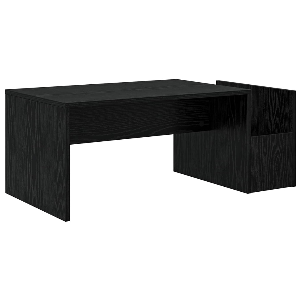 vidaXL Stolik kawowy Czarny Dąb 90 x 45 x 35 cm