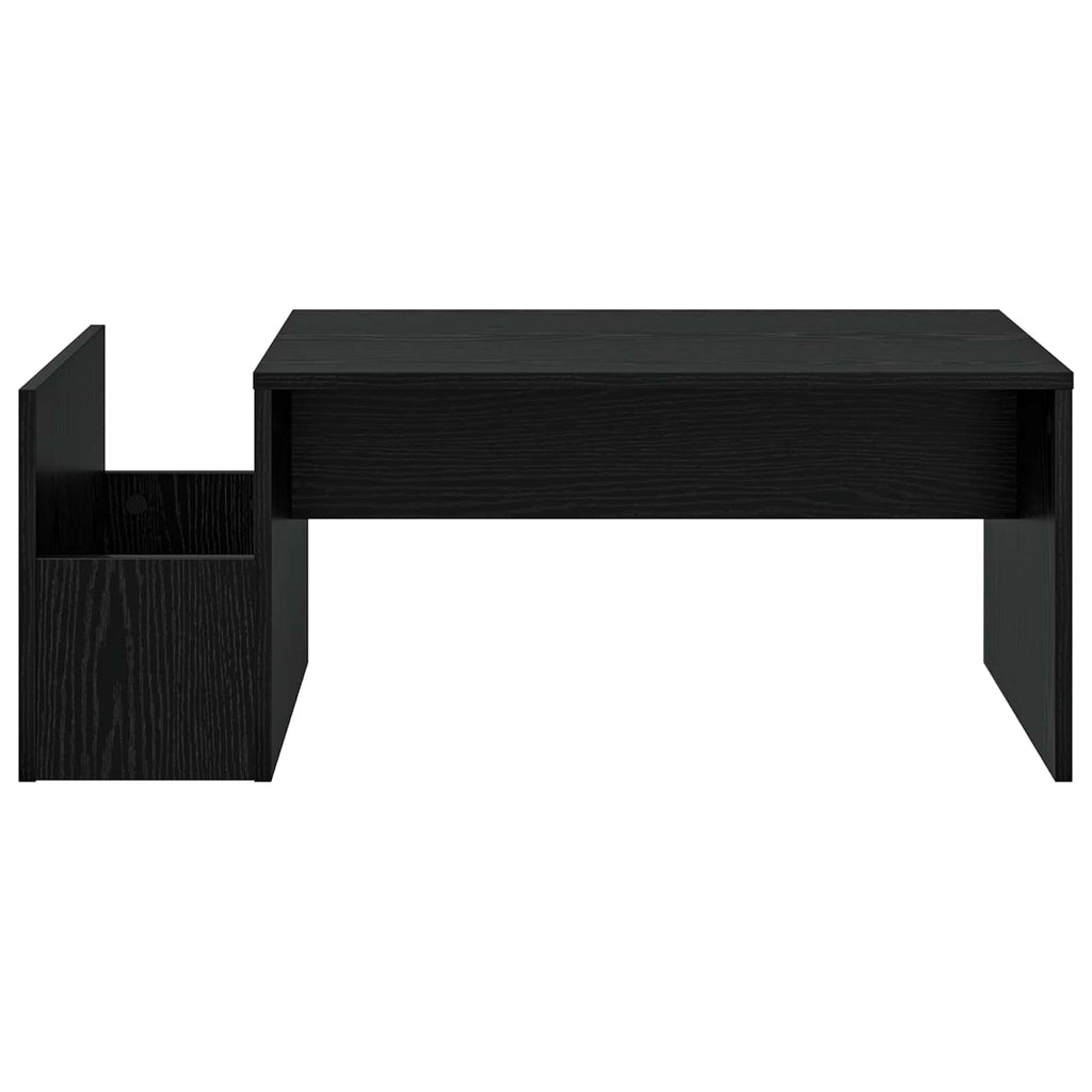 vidaXL Stolik kawowy Czarny Dąb 90 x 45 x 35 cm