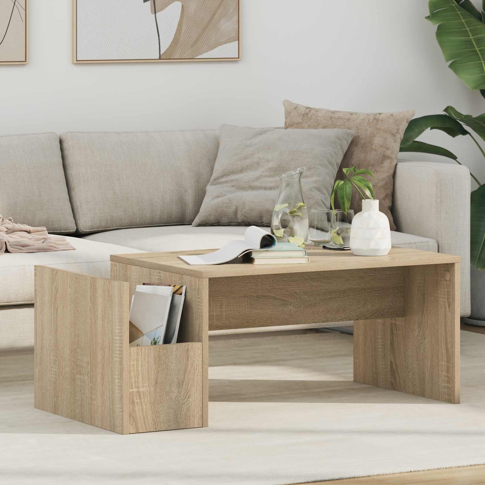 vidaXL Stolik kawowy Dąb Sonoma 90 x 45 x 35 cm
