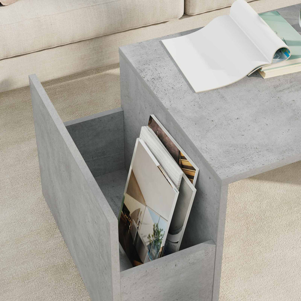 vidaXL Stolik kawowy Betonowy szary 90 x 45 x 35 cm