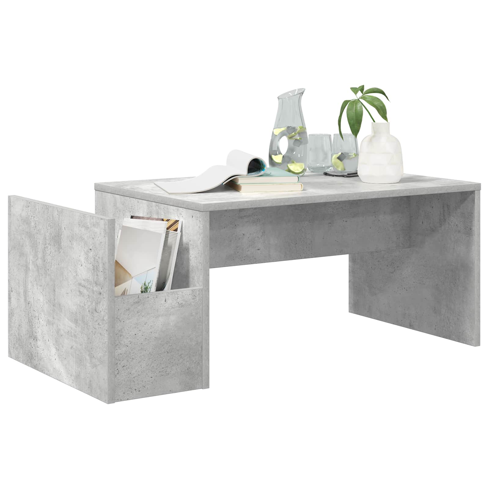 vidaXL Stolik kawowy Betonowy szary 90 x 45 x 35 cm