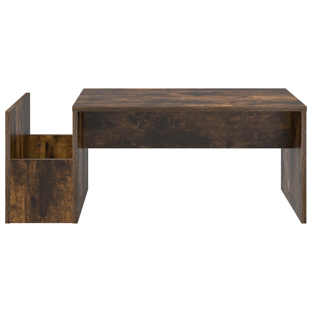 vidaXL Stolik kawowy Dąb wędzony 90 x 45 x 35 cm