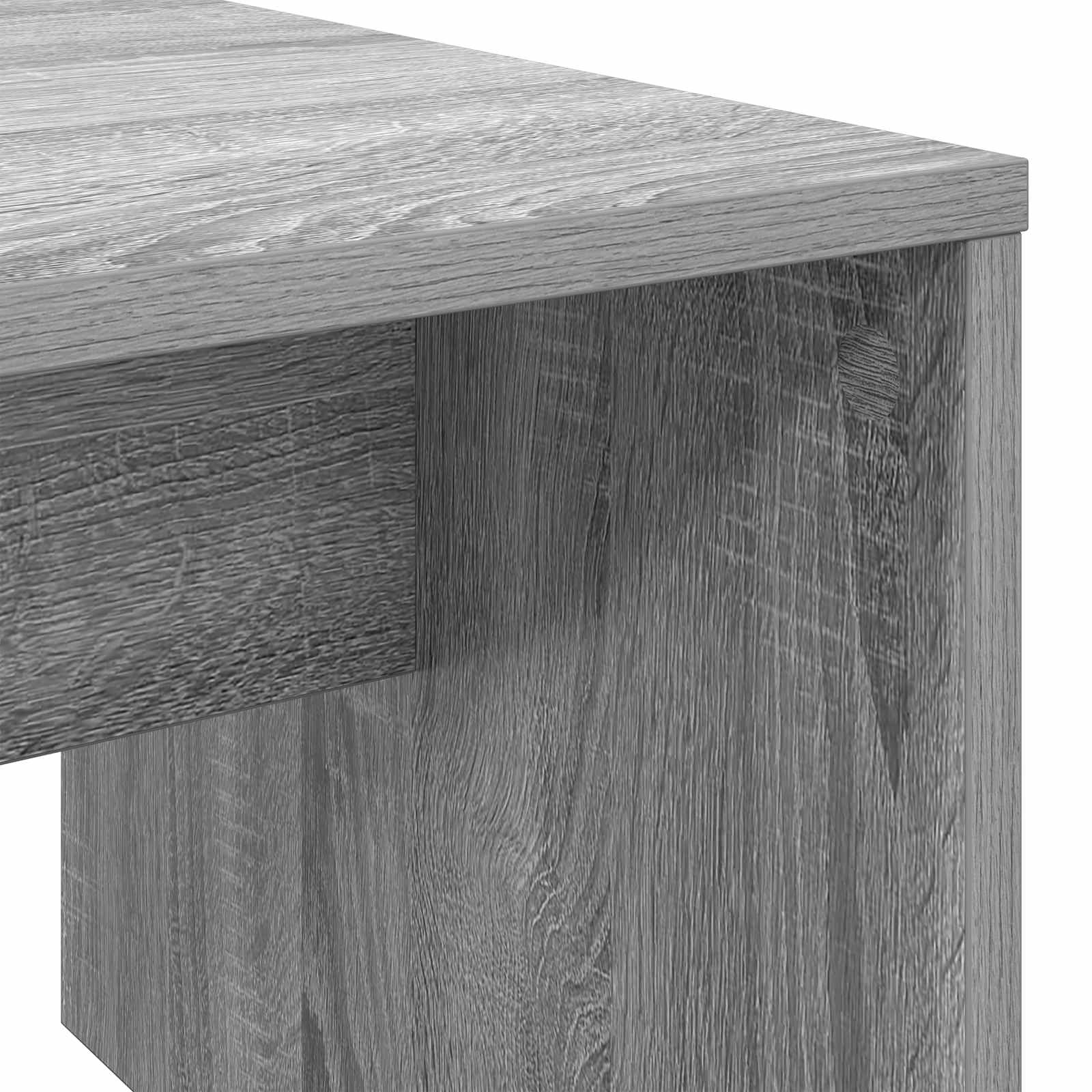 vidaXL Stolik kawowy Szary Sonoma 90 x 45 x 35 cm