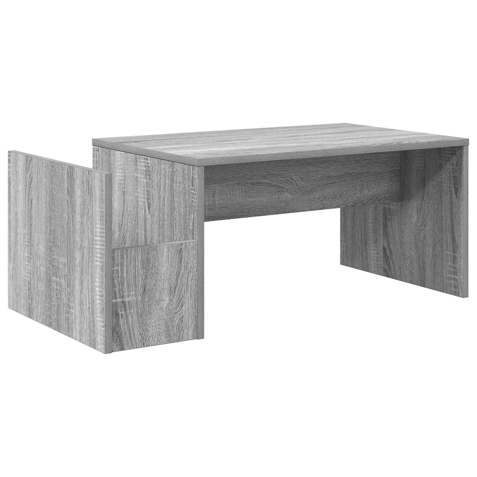 vidaXL Stolik kawowy Szary Sonoma 90 x 45 x 35 cm