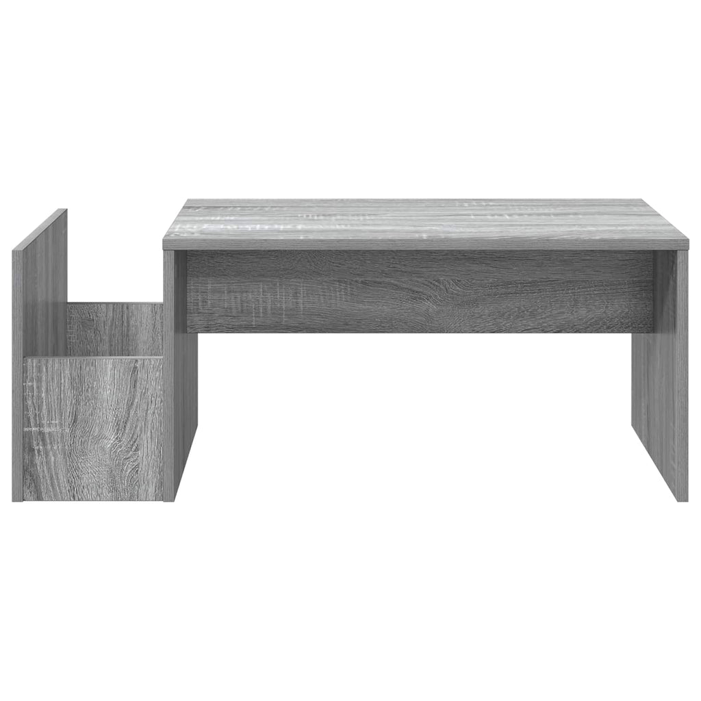 vidaXL Stolik kawowy Szary Sonoma 90 x 45 x 35 cm