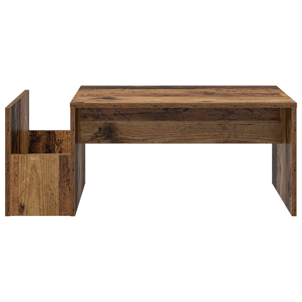 vidaXL Stolik kawowy Stare drewno 90 x 45 x 35 cm