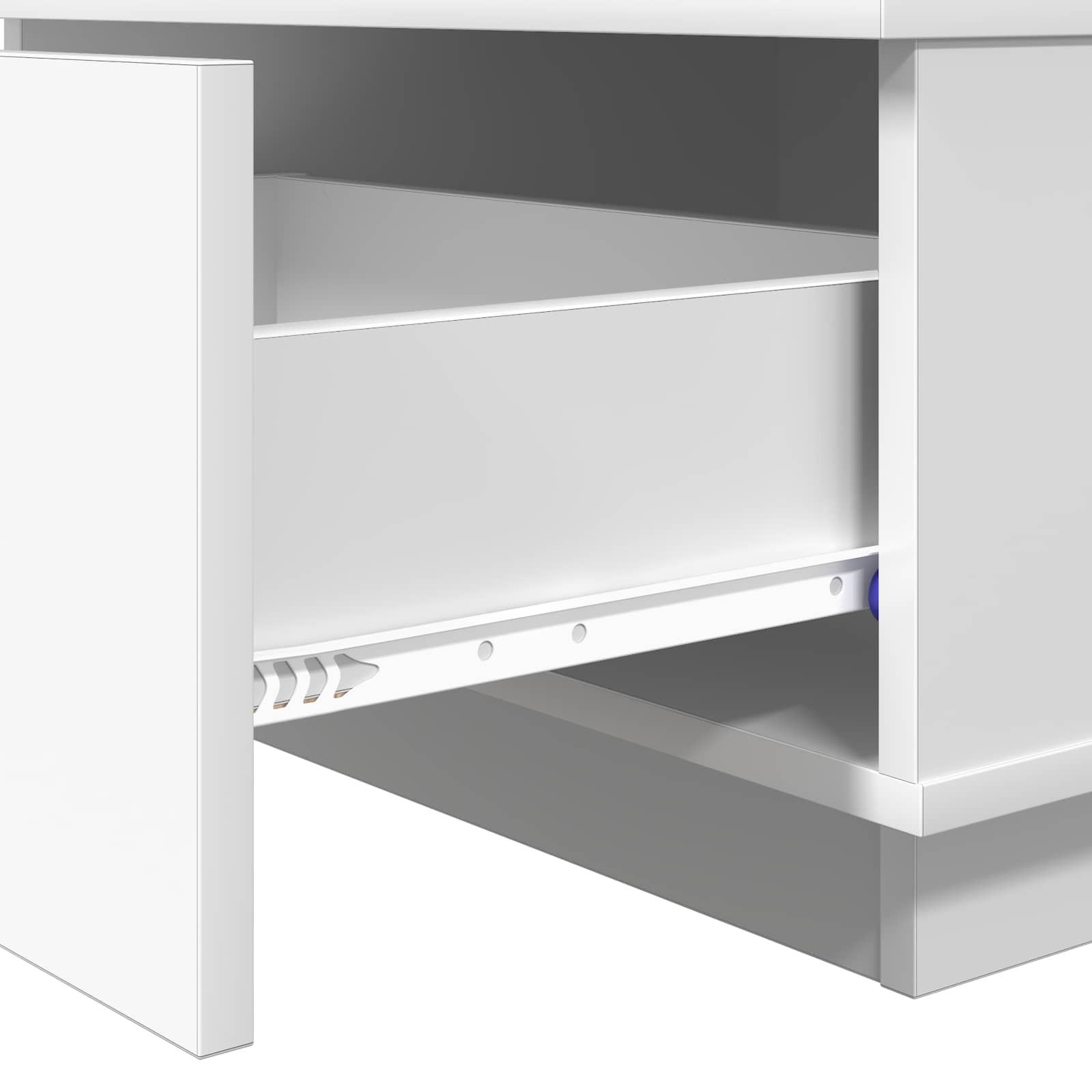 vidaXL Stolik kawowy Biały 95 x 55 x 31 cm Materiał drewnopochodny