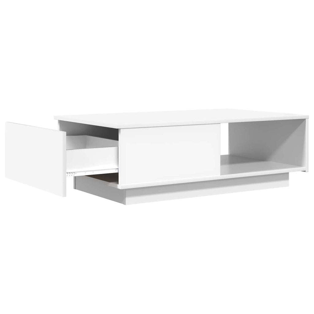 vidaXL Stolik kawowy Biały 95 x 55 x 31 cm Materiał drewnopochodny