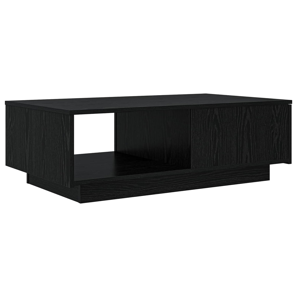 vidaXL Stolik kawowy z szufladą Czarny Dąb 95 x 55 x 31 cm