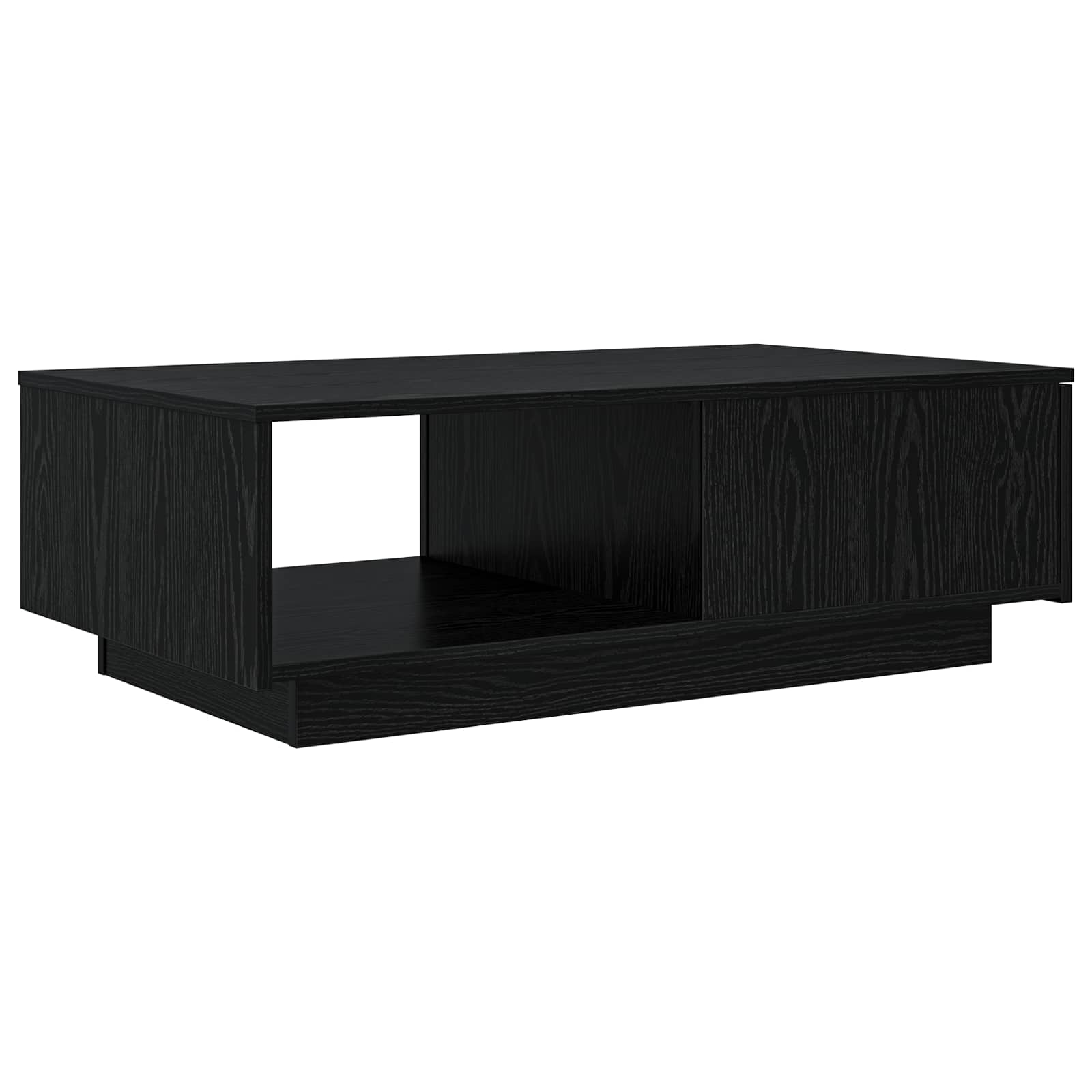 vidaXL Stolik kawowy z szufladą Czarny Dąb 95 x 55 x 31 cm