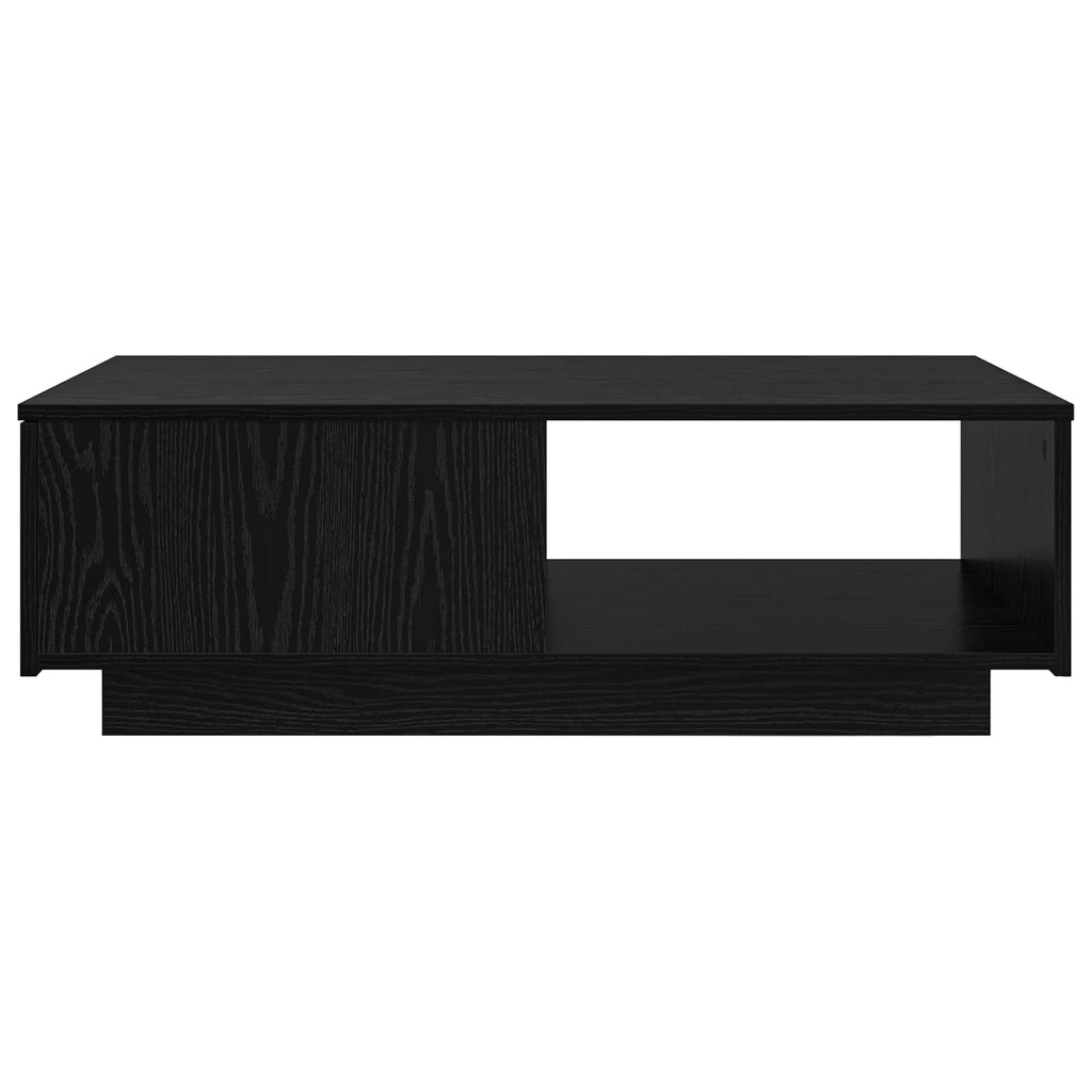 vidaXL Stolik kawowy z szufladą Czarny Dąb 95 x 55 x 31 cm