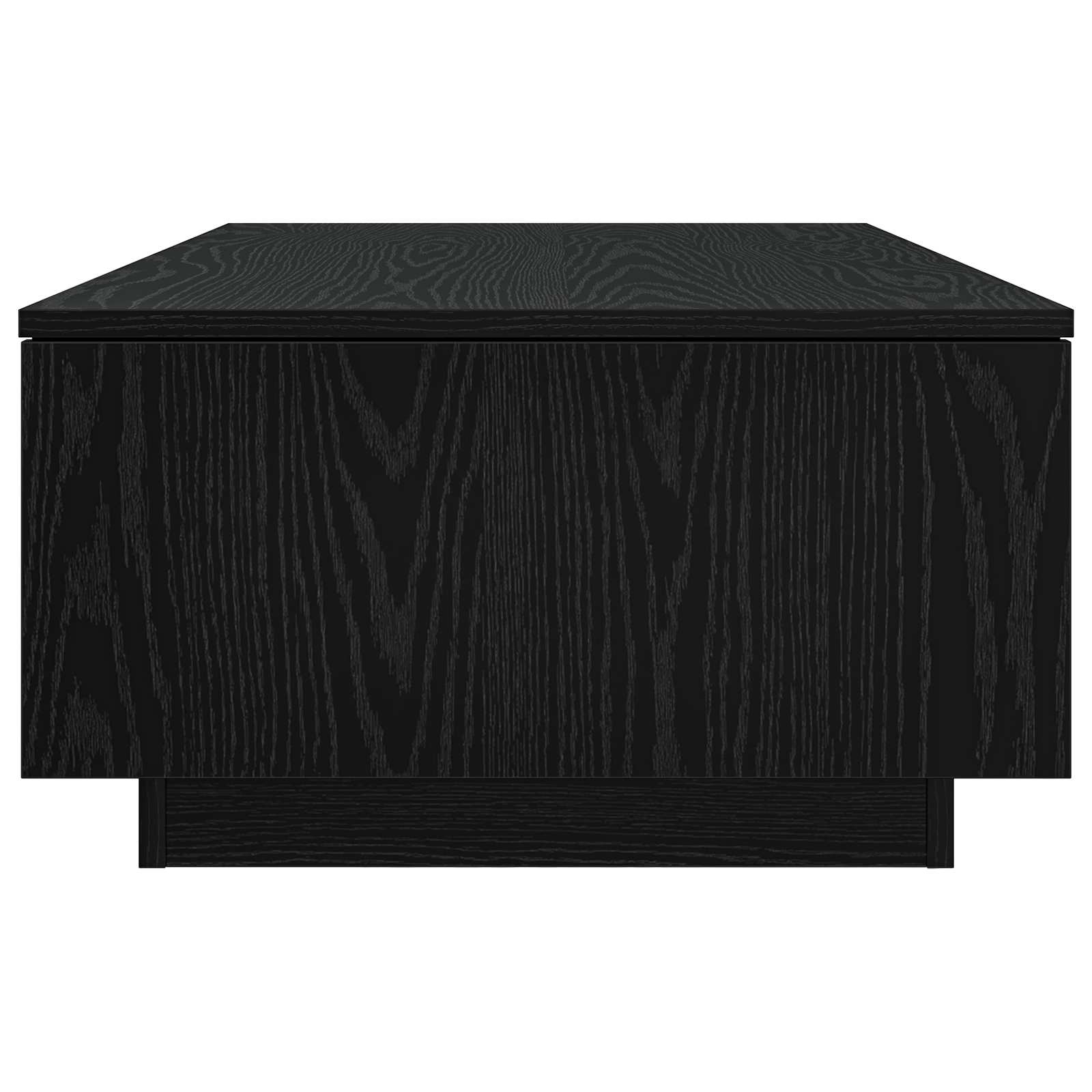 vidaXL Stolik kawowy z szufladą Czarny Dąb 95 x 55 x 31 cm
