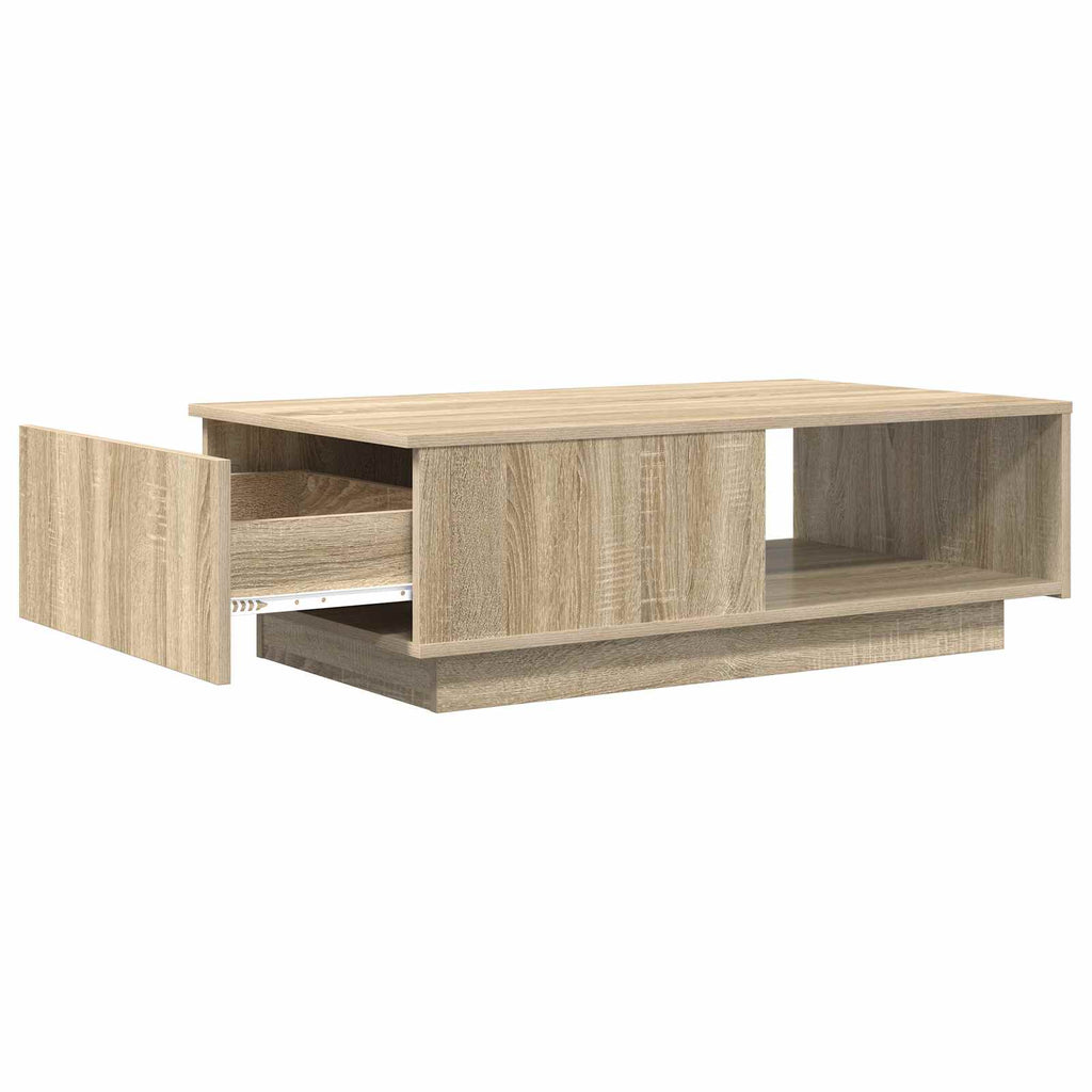 vidaXL Stolik kawowy z szufladą Dąb Sonoma 95 x 55 x 31 cm