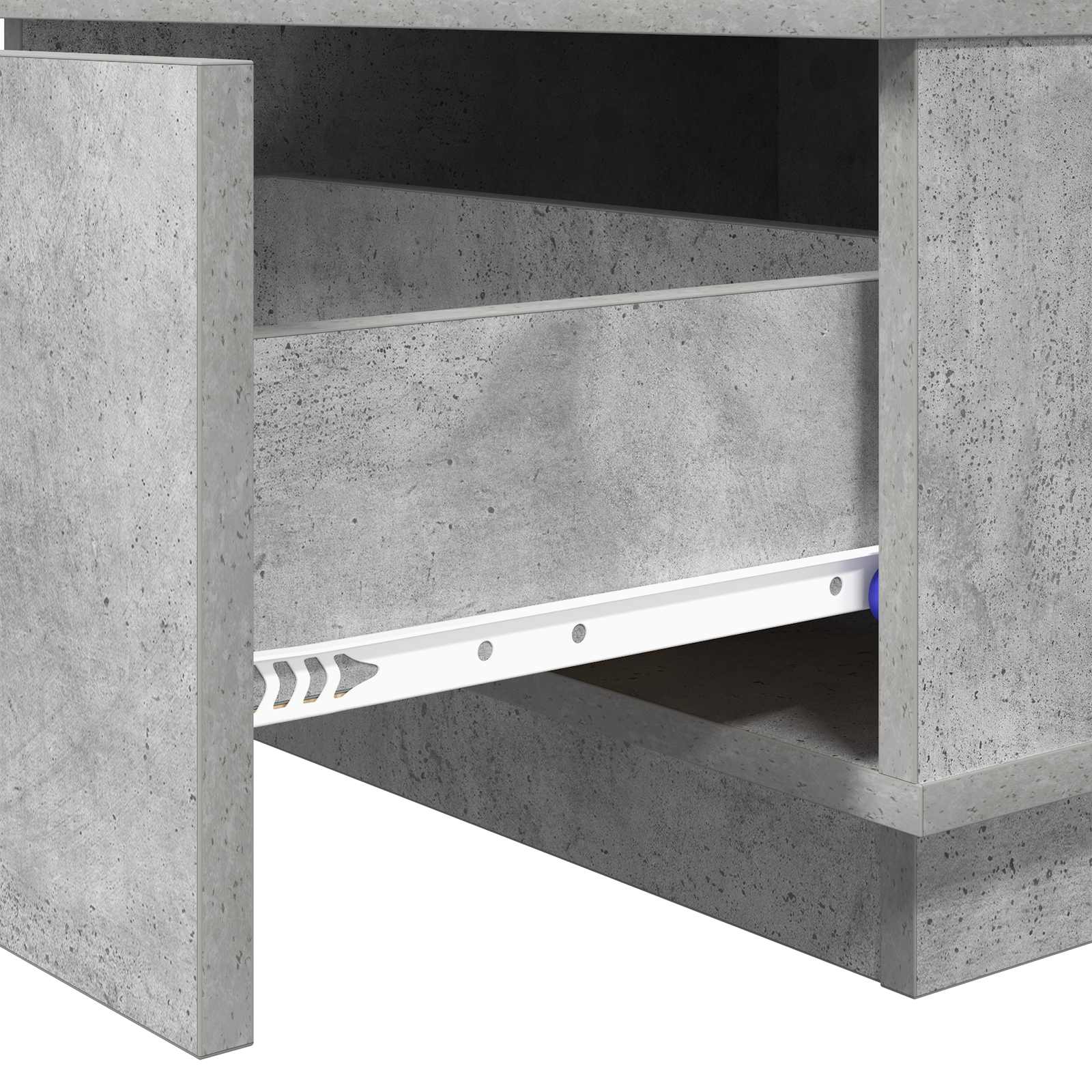 vidaXL Stolik kawowy z szufladą Betonowy szary 95 x 55 x 31 cm