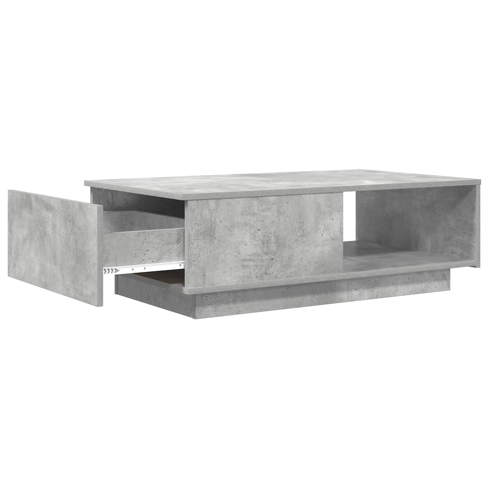vidaXL Stolik kawowy z szufladą Betonowy szary 95 x 55 x 31 cm
