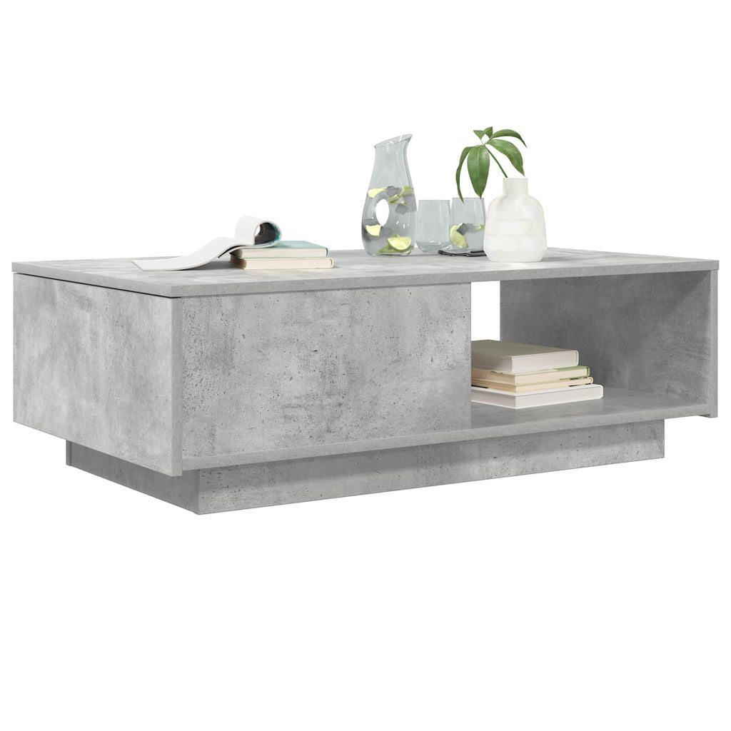vidaXL Stolik kawowy z szufladą Betonowy szary 95 x 55 x 31 cm