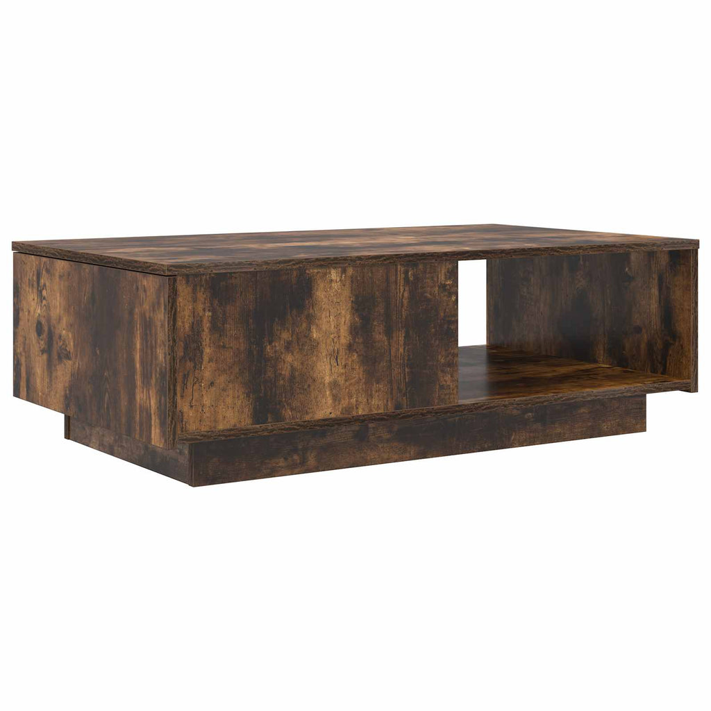 vidaXL Stolik kawowy z szufladą Dąb wędzony 95 x 55 x 31 cm