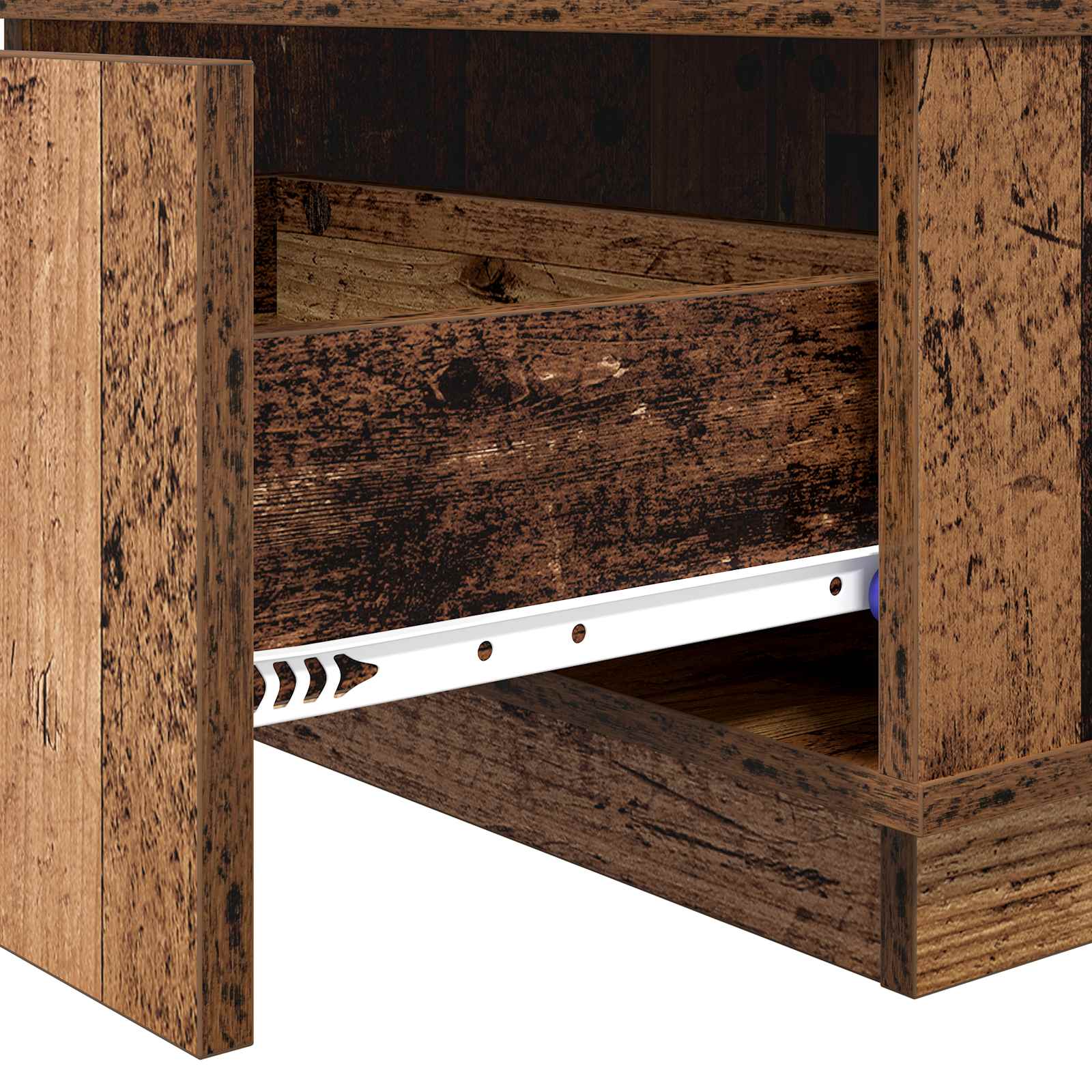 vidaXL Stolik kawowy z szufladą Stare drewno 95 x 55 x 31 cm