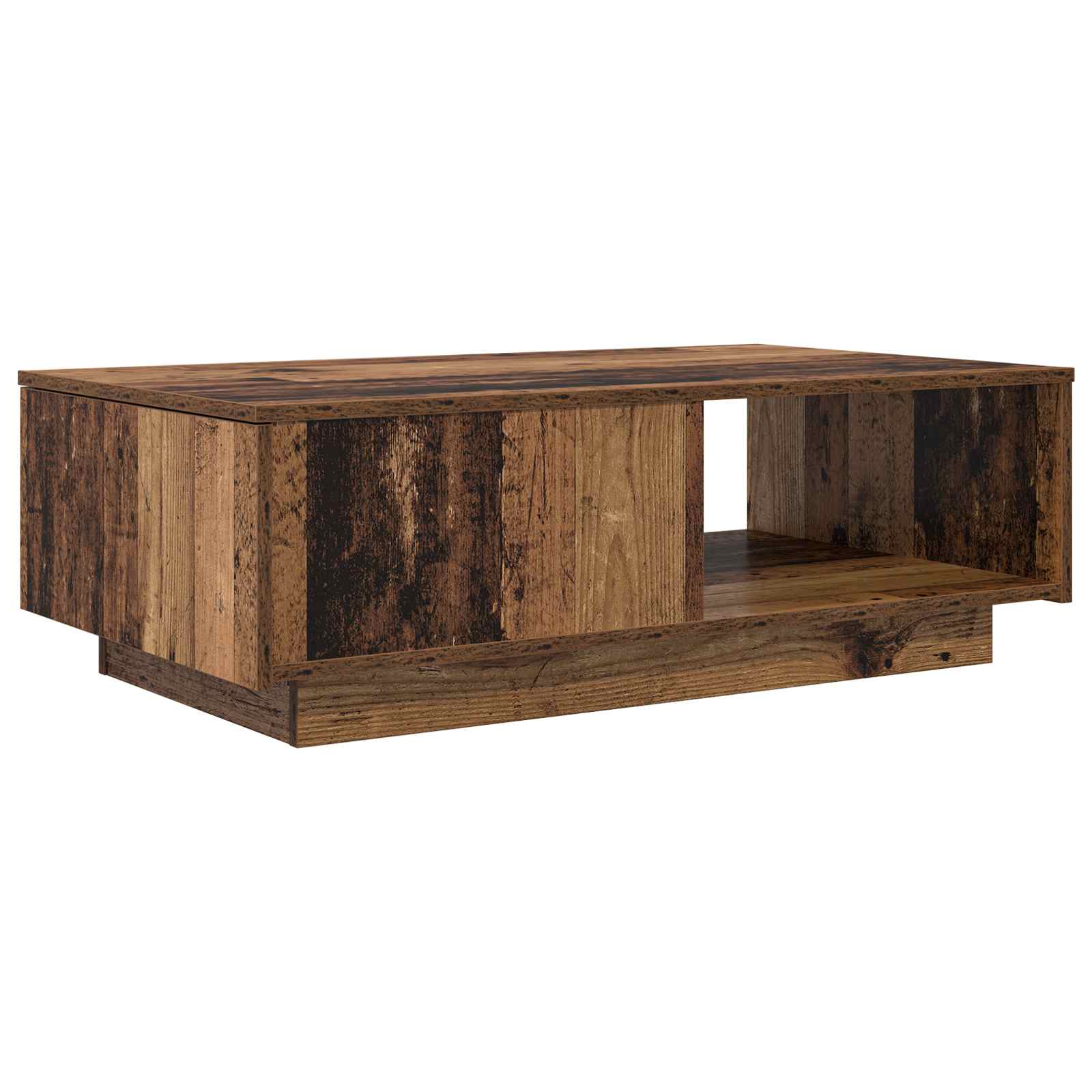 vidaXL Stolik kawowy z szufladą Stare drewno 95 x 55 x 31 cm
