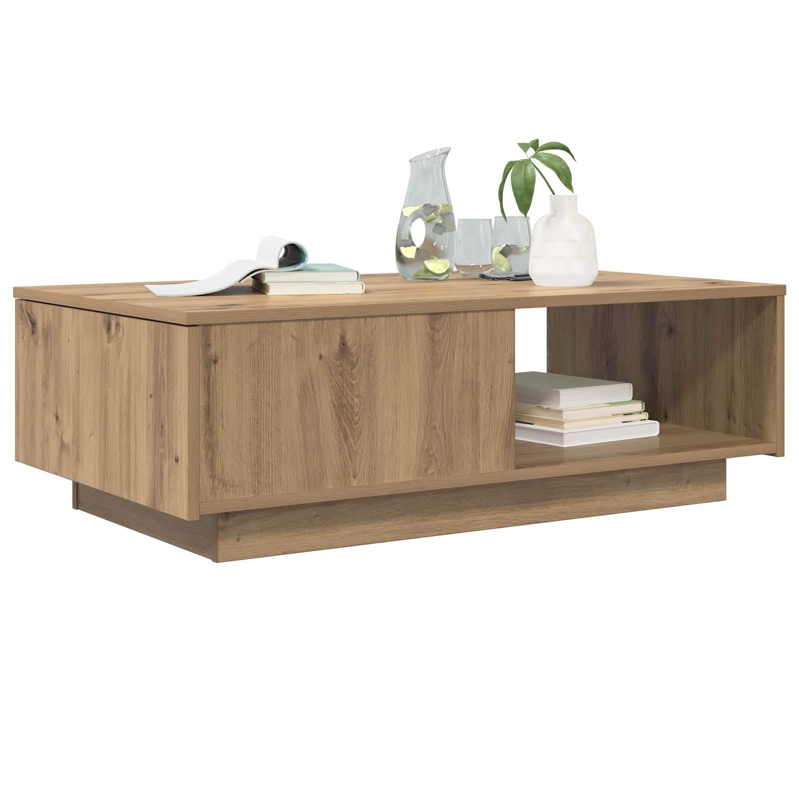 vidaXL Stolik kawowy Dąb rzemieślniczy 95 x 55 x 31 cm
