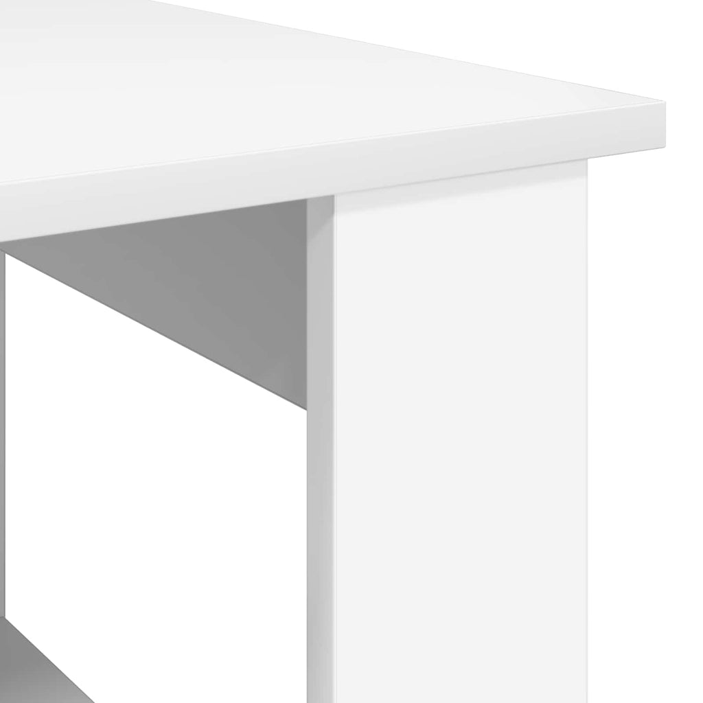 vidaXL Stolik kawowy Biały 72 x 50 x 50 cm Materiał drewnopochodny