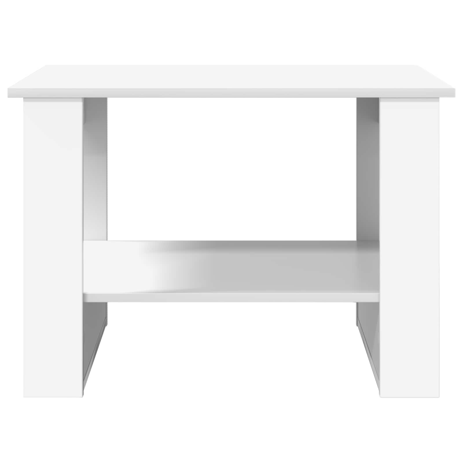 vidaXL Stolik kawowy Biały 72 x 50 x 50 cm Materiał drewnopochodny