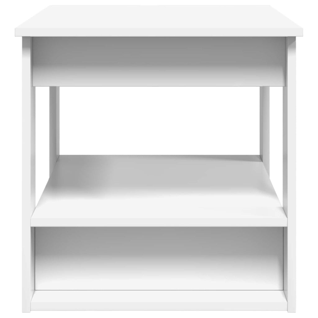 vidaXL Stolik kawowy Biały 72 x 50 x 50 cm Materiał drewnopochodny