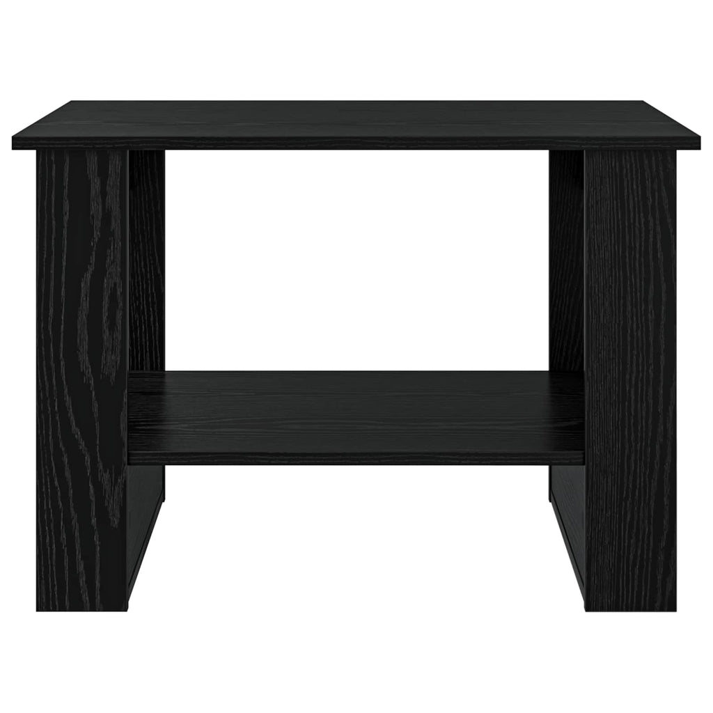 vidaXL Stolik kawowy Czarny Dąb 72 x 50 x 50 cm