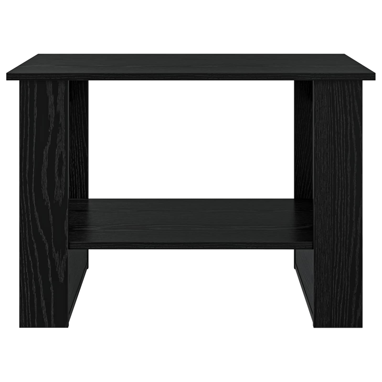 vidaXL Stolik kawowy Czarny Dąb 72 x 50 x 50 cm