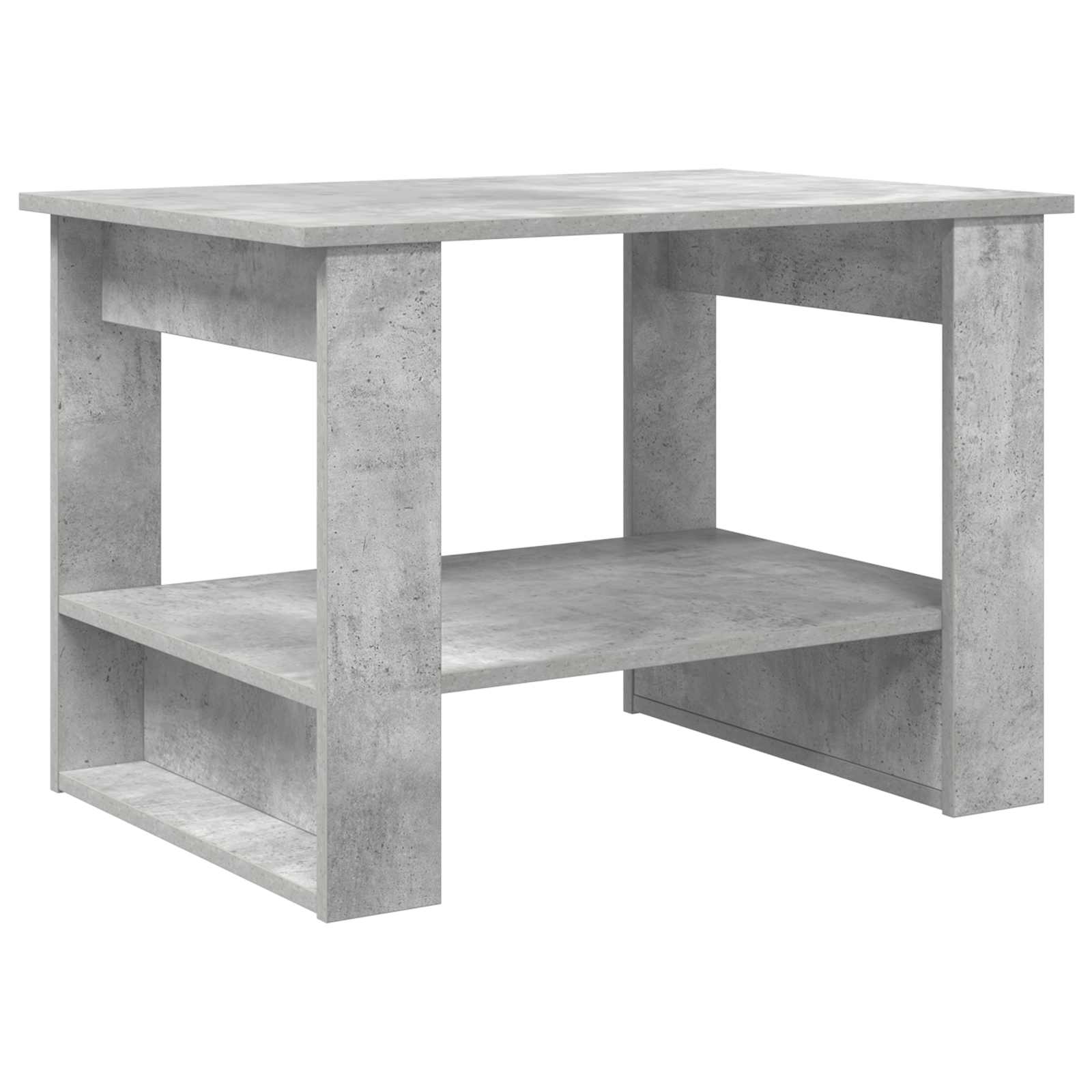 vidaXL Stolik kawowy Betonowy szary 72 x 50 x 50 cm