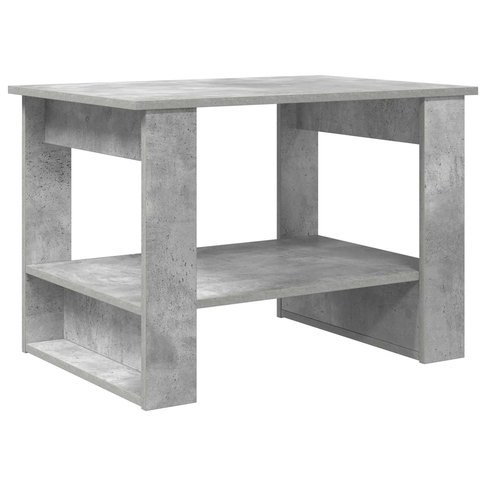 vidaXL Stolik kawowy Betonowy szary 72 x 50 x 50 cm