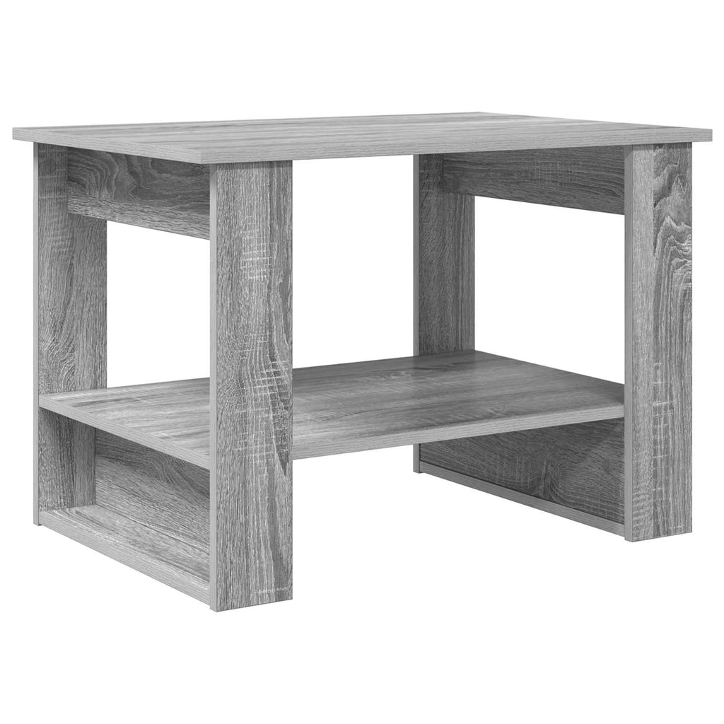 vidaXL Stolik kawowy Szary Sonoma 72 x 50 x 50 cm