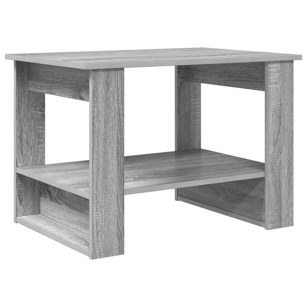 vidaXL Stolik kawowy Szary Sonoma 72 x 50 x 50 cm