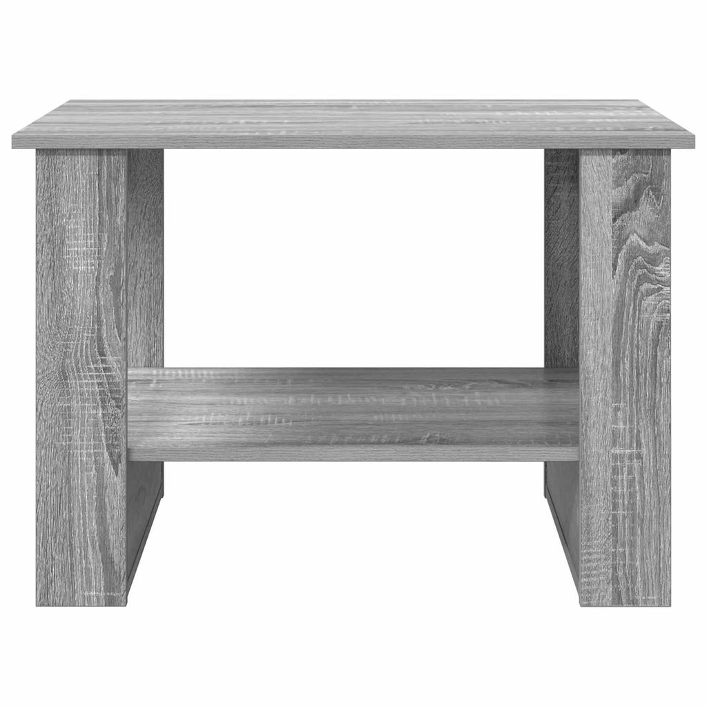 vidaXL Stolik kawowy Szary Sonoma 72 x 50 x 50 cm