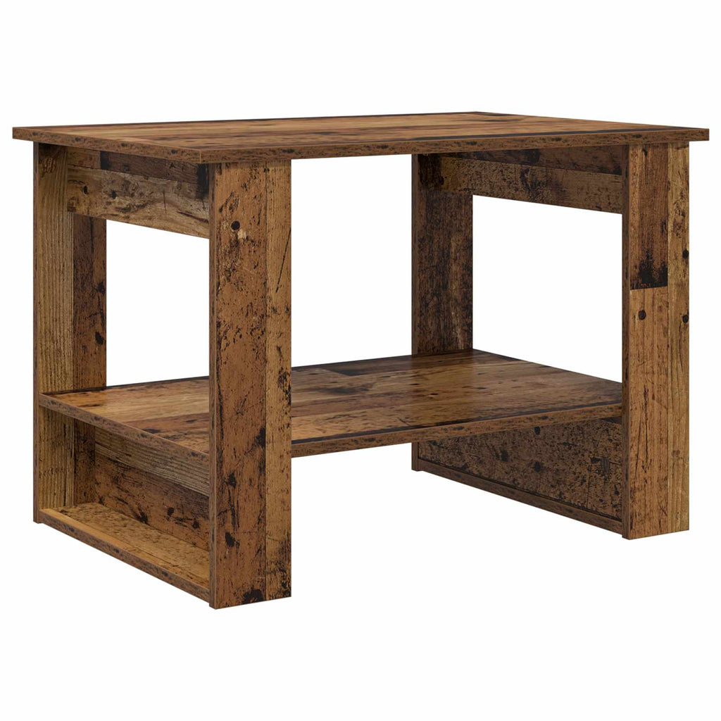 vidaXL Stolik kawowy Stare drewno 72 x 50 x 50 cm