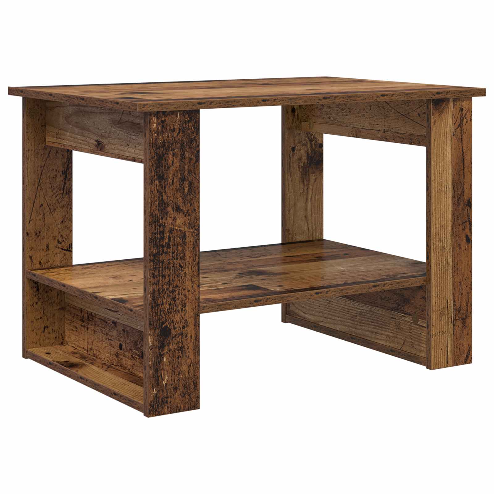 vidaXL Stolik kawowy Stare drewno 72 x 50 x 50 cm