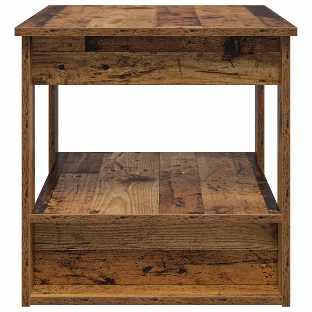 vidaXL Stolik kawowy Stare drewno 72 x 50 x 50 cm