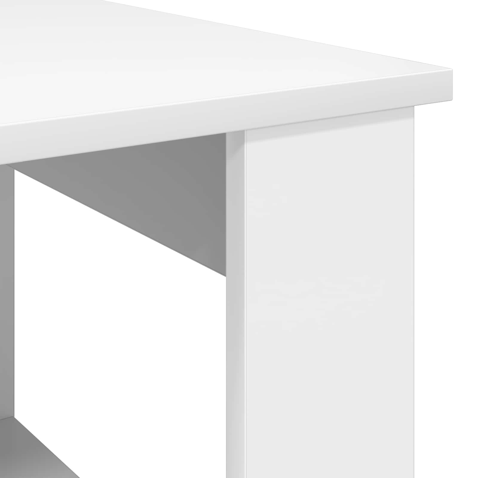 vidaXL Stolik kawowy Biały 51 x 50 x 50 cm Materiał drewnopochodny