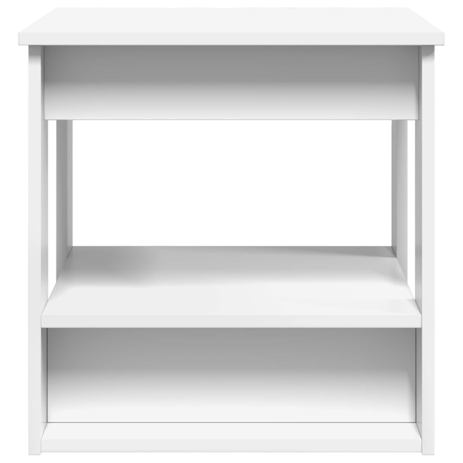 vidaXL Stolik kawowy Biały 51 x 50 x 50 cm Materiał drewnopochodny