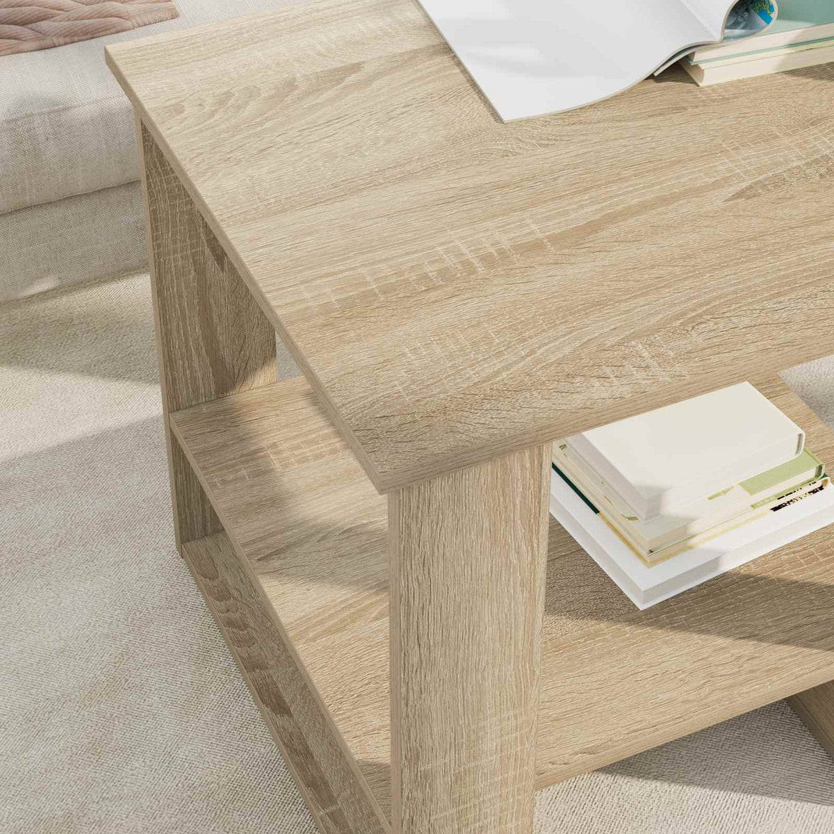 vidaXL Stolik kawowy Dąb Sonoma 51 x 50 x 50 cm Drewno inżynieryjne