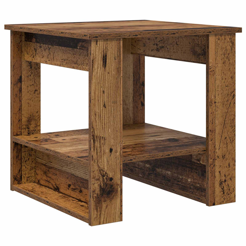vidaXL Stolik kawowy Stare drewno 51 x 50 x 50 cm
