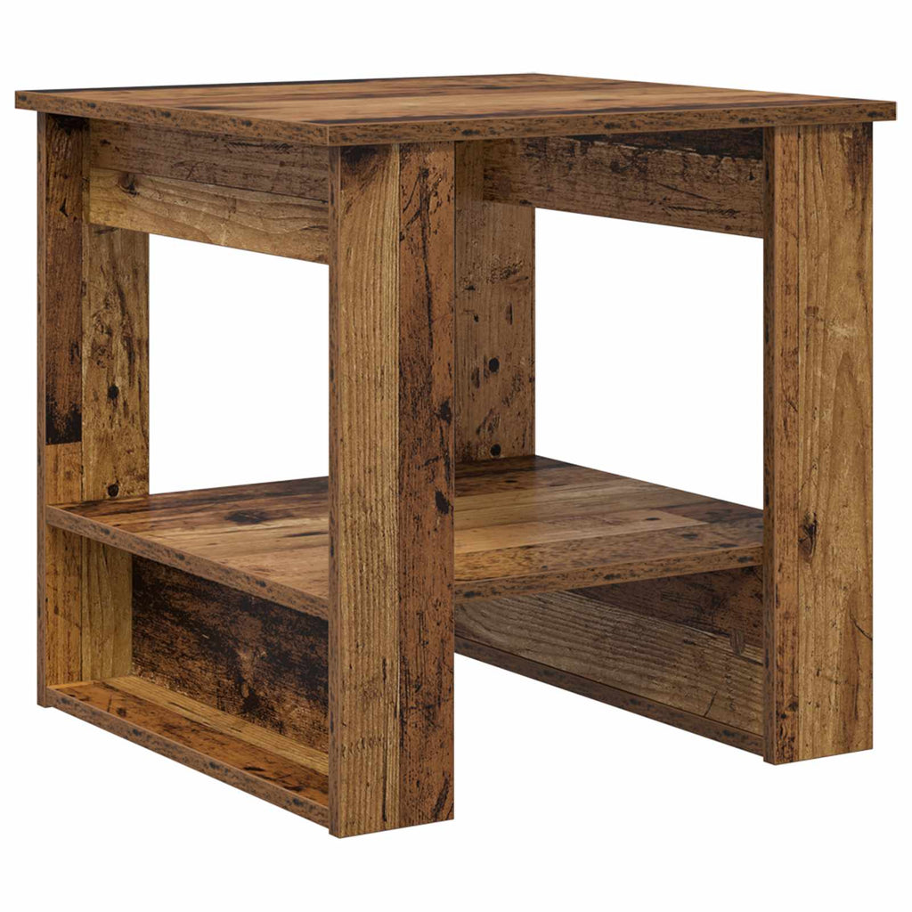 vidaXL Stolik kawowy Stare drewno 51 x 50 x 50 cm