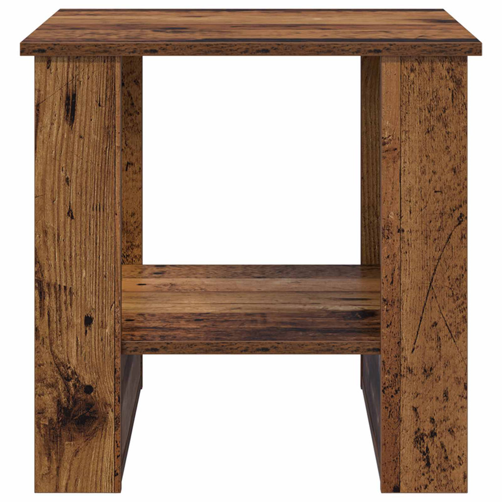 vidaXL Stolik kawowy Stare drewno 51 x 50 x 50 cm