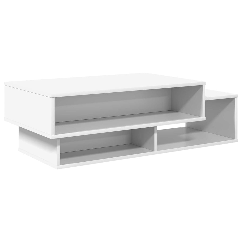 vidaXL Stolik kawowy Biały 105 x 50 x 32,5 cm Materiał drewnopochodny