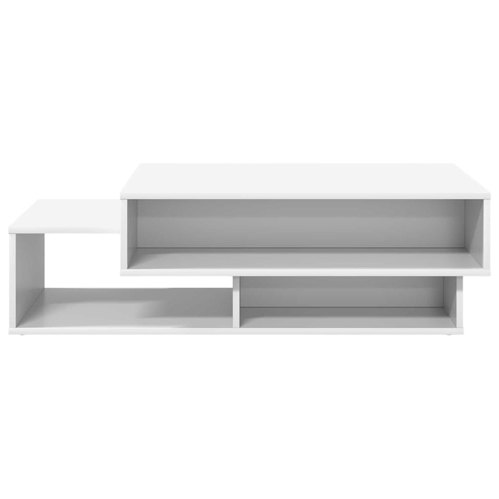 vidaXL Stolik kawowy Biały 105 x 50 x 32,5 cm Materiał drewnopochodny