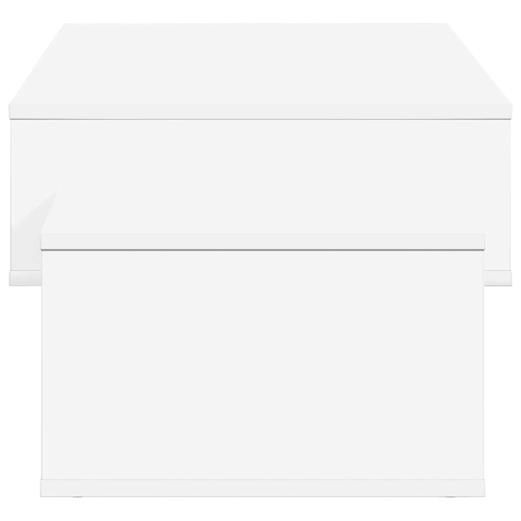 vidaXL Stolik kawowy Biały 105 x 50 x 32,5 cm Materiał drewnopochodny
