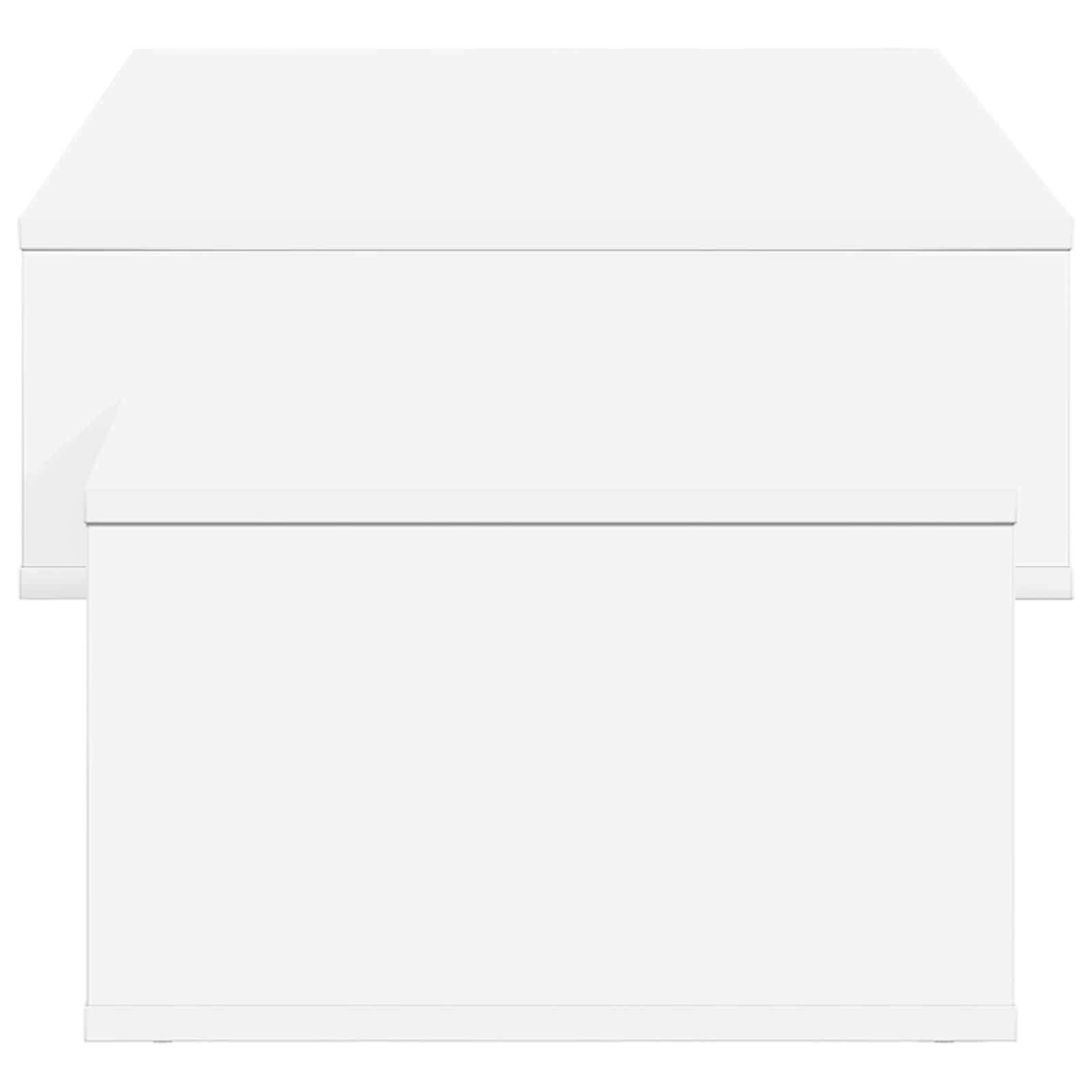 vidaXL Stolik kawowy Biały 105 x 50 x 32,5 cm Materiał drewnopochodny